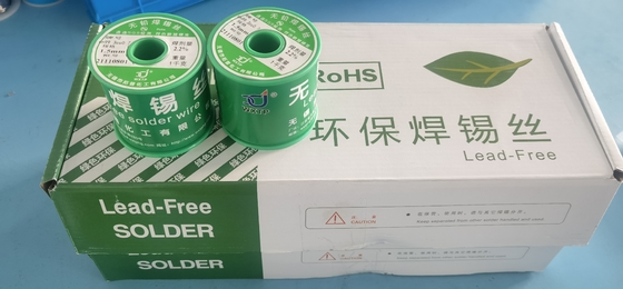 Sn99.3Cu0.7 1000 گرم نقره بدون سرب محلول در آب 0.3 میلی متر سیم لحیم کاری ECO